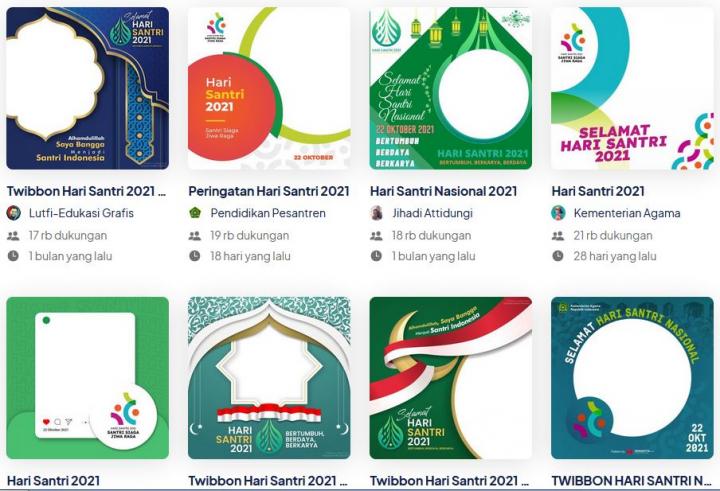 Kumpulan Lengkap Twibbon Hari Santri 2021, Berikut Cara Share ke Medsos